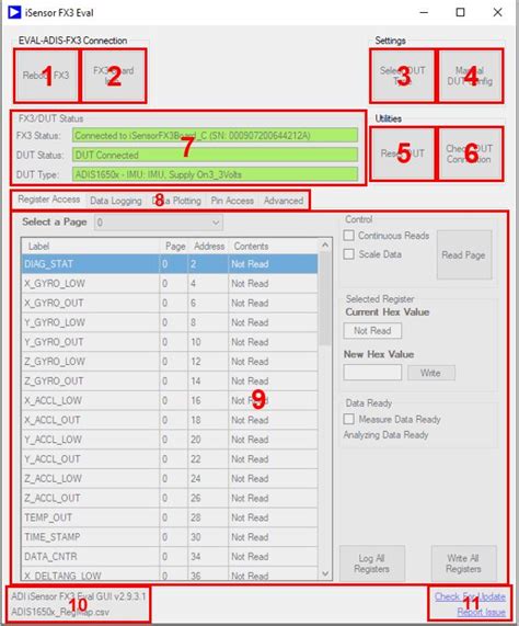 iSensor Eval GUI User Guide [Analog Devices Wiki]