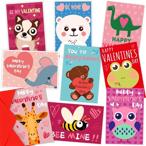 Amazon.com: Valentine Cards with Stickers for Kids, Lets Stick Together ...