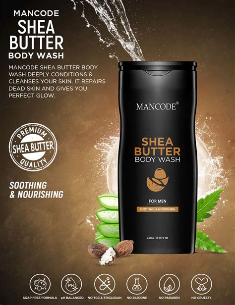 Buy MANCODE SHEA BUTTER BODY WASH, 450ML Online & Get Upto 60% OFF at ...