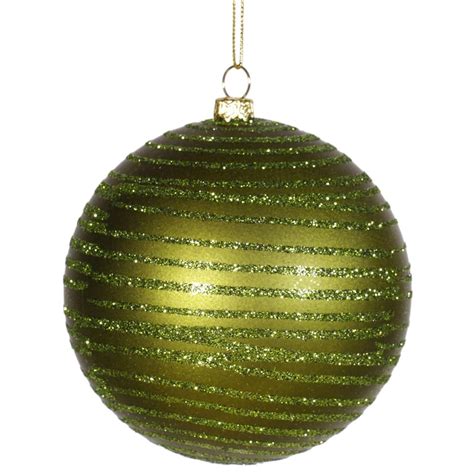 Vickerman 23934 - Dark Green Colored Christmas Tree Ball Ornament ...