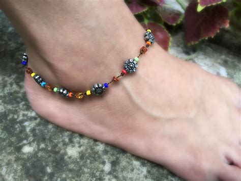 Glass Bead Anklet Tutorial 的图像结果