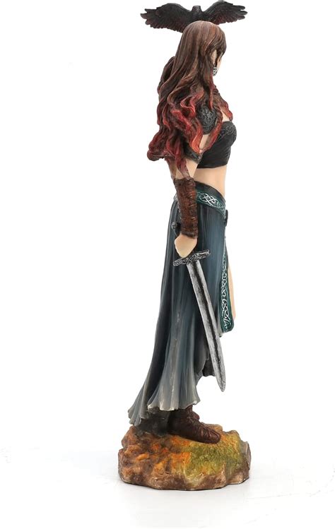 Buy Veronese Resin Statues Morrigan The Celtic Goddess of Battle W/Crow ...