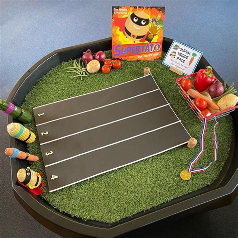 Supertato Tuff Tray - Superveggies Race!