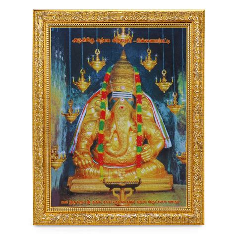 BM TRADERS Pillayarpatti Karpaga Vinayagar in Golden Kavach Beautiful ...