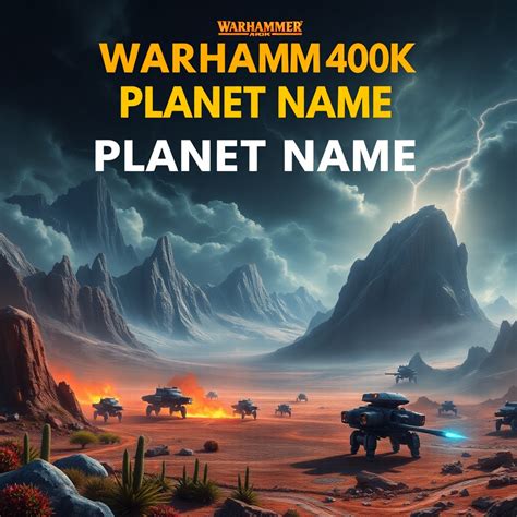 Best Warhammer 40K Planet Name Generator | Vondy