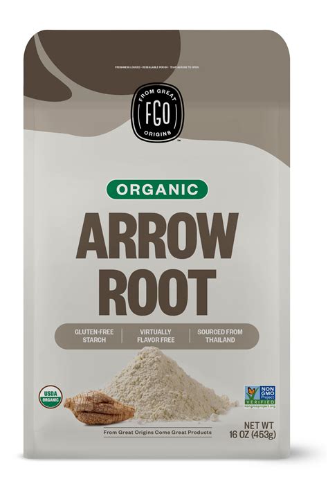 Amazon.com: FGO Organic Arrowroot Powder, 16oz (1 Pound), USDA Organic ...