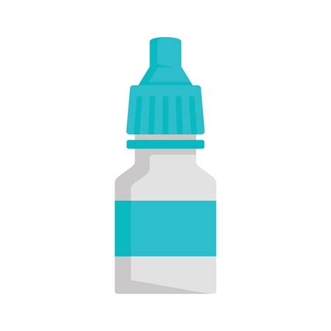 Drop bottle icon, flat style 14479465 Vector Art at Vecteezy