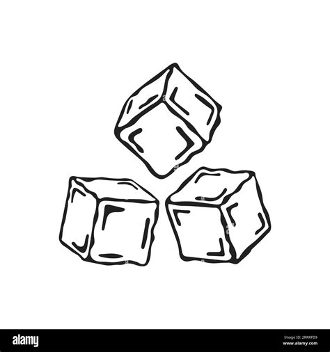 Ice cubes melting on normal temperature icon Stock Vector Image & Art ...