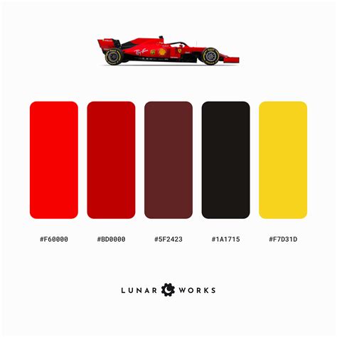 Image result for Ferrari F1 Color Code