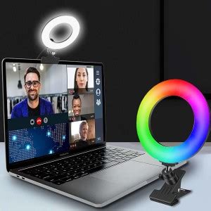 SHOPEE Video Conference Lighting,10" Selfie Ring Light with Clamp Mount ...