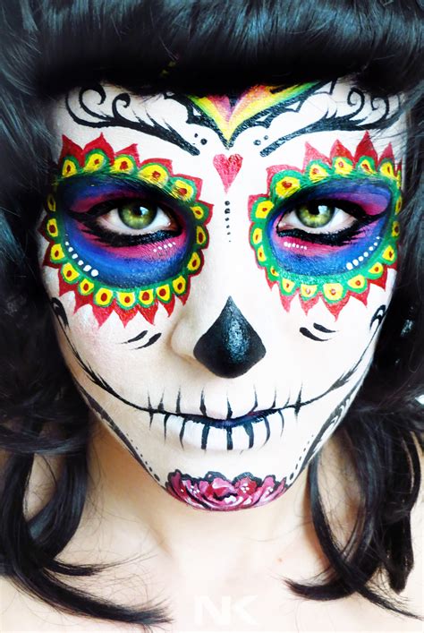 Sugar Skull Makeup face paint Tutorial by NatashaKudashkina on DeviantArt