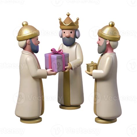 Three Wise Men Giving Gifts 51322835 PNG