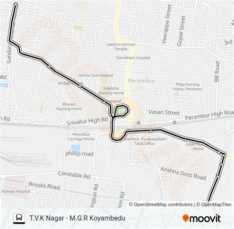 46 Route: Schedules, Stops & Maps - Thiru.Vi.Ka.Nagar (Updated)