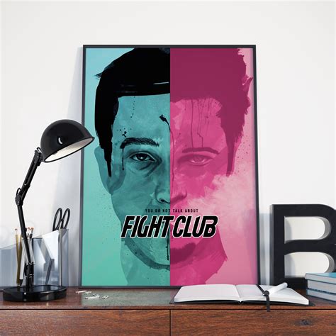 Fight Club Movie Poster Framed Fight Club Movie Poster Posters,