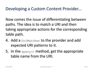 Custom Content Provider Android 的图像结果