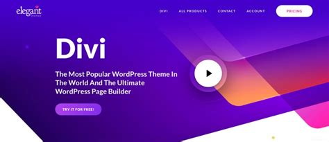 Divi. The Ultimate WordPress Theme And Visual Page Builder - YouTube