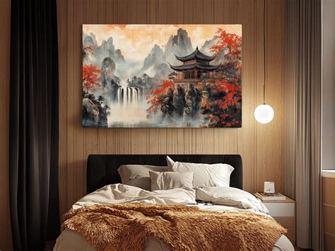 Millwood Pines Japanese Landscape Canvas Art, Traditional Asian Wall ...