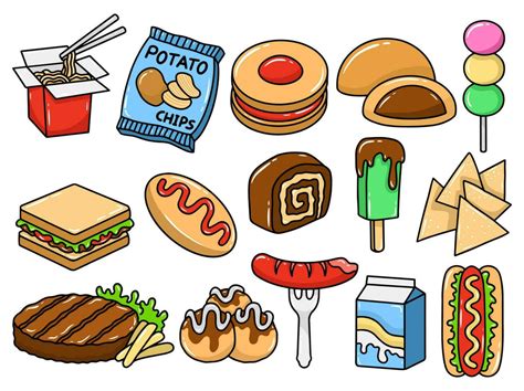 Hand Drawn Clip art Food Illustration 24277043 Vector Art at Vecteezy