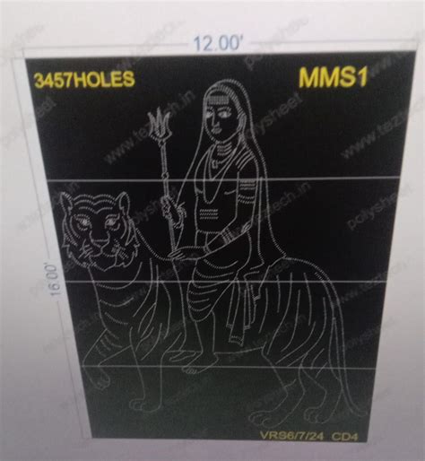 MMS1 MALE MAHADESHWARA SWAMY 16X12 FEET 3457 HOLES