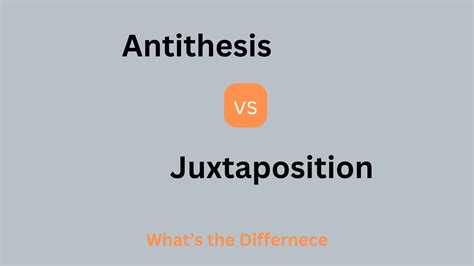Antithesis vs Juxtaposition: What's the Difference? | Grammar Palette