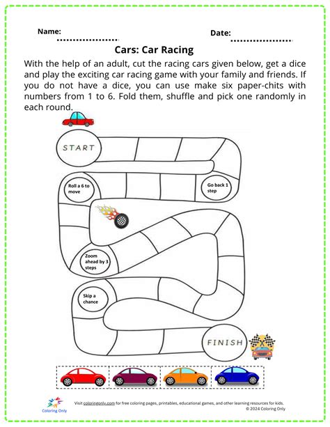 Car Printable Worksheet