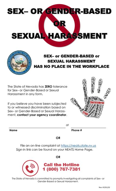 Free Nevada Sexual Harassment Poster Labor Law Poster 2026