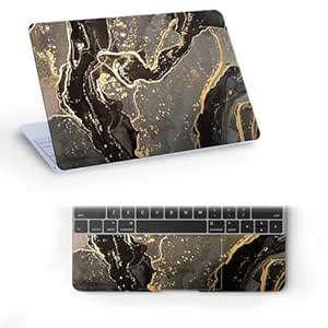 Inkykart Marbel-D20 Top+Wrist Pad Vinyl Laptop Skin/Sticker/Cover for ...