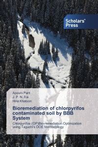 Bioremediation of chlorpyrifos contaminated soil by BBB System: Buy ...