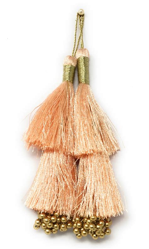 Peach Pink Pastel Latest Latkan - Set of 2 – Inhika.com