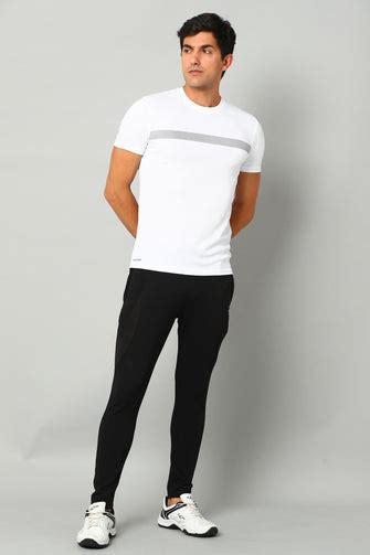 KA53 Chest Stripe DriFit Tshirt | White – ka53mensclub