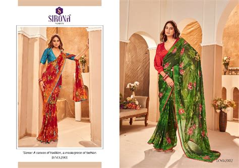 sirona fashion suvali crape jacquard beautiful georgette saree ...