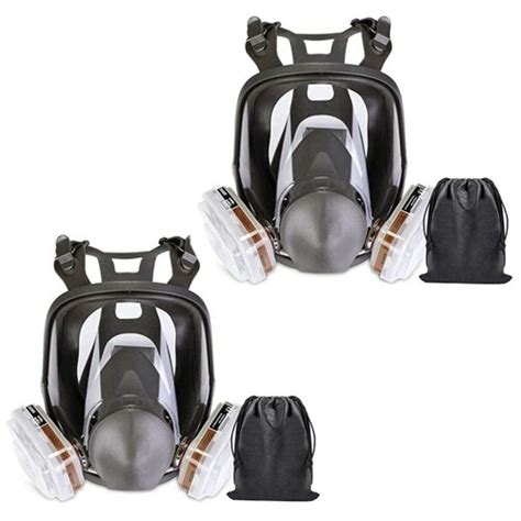 1/6 Set Full Face Large Respirator Gas Mask Reusable | Ubuy India