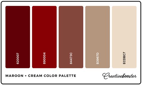 20+ Best Maroon Color Palettes (Colors That Go With Maroon ...