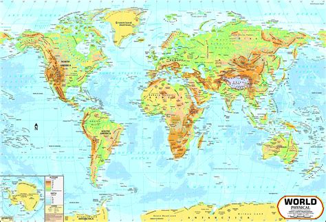 Earth Physical Map