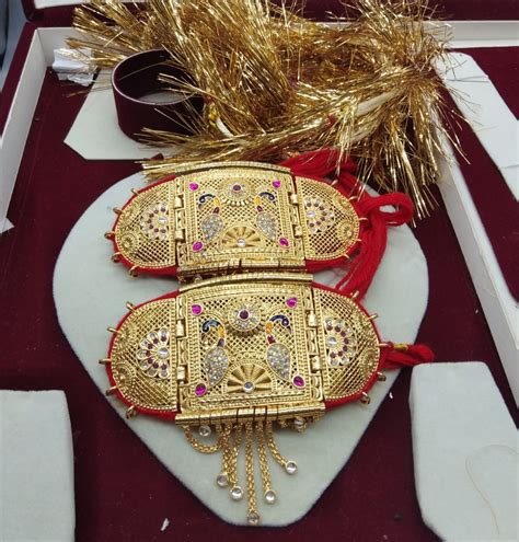 Antique Traditional Golden Bajuband/Rajputi Baju/Rajwadi Baju With Loo ...