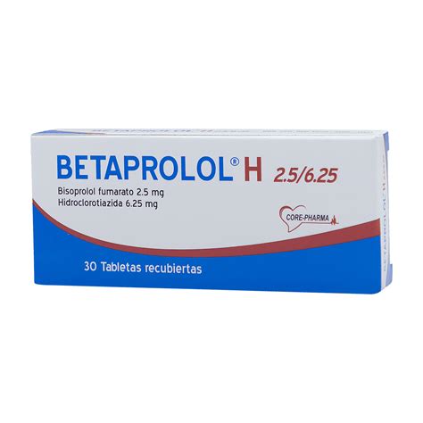 Betaprolol H 2.5/6.25Mg Tabletas - FarmaciaRD
