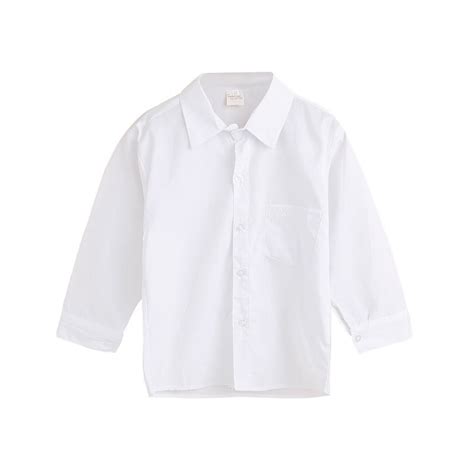Xmarks Toddler Boys White Dress Shirt, Long Sleeve Cotton Button Down ...