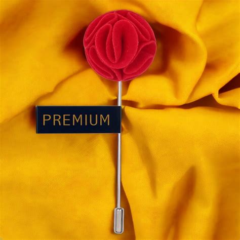 Buy The Dahlia Flower - Red Brooch Lapel Pin Online |Buy Lapel Pin ...