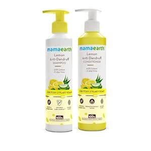 Buy Mamaearth Lemon Anti-Dandruff Combo | Shampoo + Conditioner ...