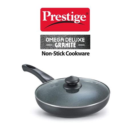 Prestige Omega Deluxe Granite Nonstick Fry Pan with Lid 26 Cm(36308 ...