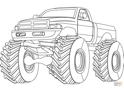 Monster Truck Coloring Pages For Boys