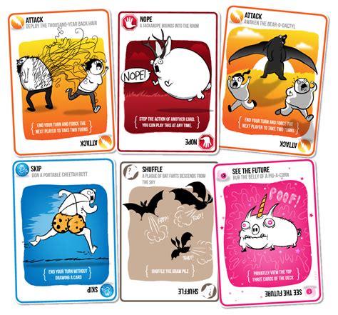 How to Play Exploding Kittens Card Game 的图像结果