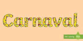 Pack de letras y números de mural: Carnaval (teacher made)