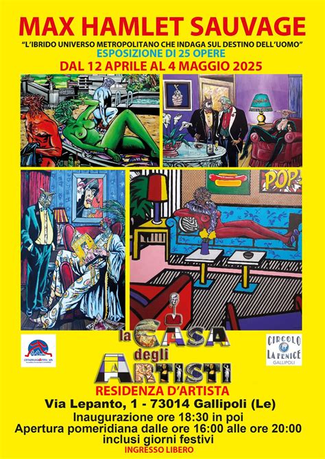 Le opere surrealiste di Max Hamlet Sauvage: Gallipoli Lecce 12/04/2025