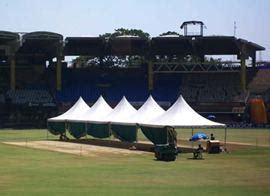 First Look: Pitch for India-Windies game covered - Rediff Cricket