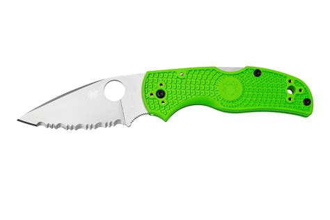 Spyderco Native 5 Salt, Green FRN, LC200N, C41SGR5 pocket knife ...