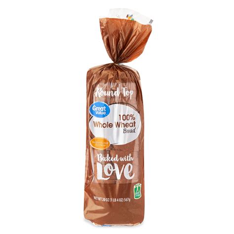 Great Value 100% Whole Wheat Round Top Bread Loaf, | Ubuy India