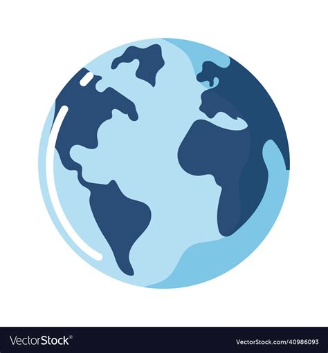 World map flat Royalty Free Vector Image - VectorStock