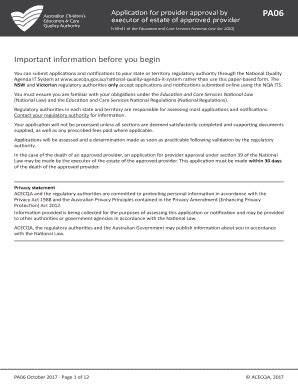 Fillable Online Guide to the National Quality Framework - acecqa Fax ...