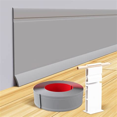 Amazon.com: Raycity Rubber Baseboard Trim - 4 Inch x 60 Feet Vinyl Base ...